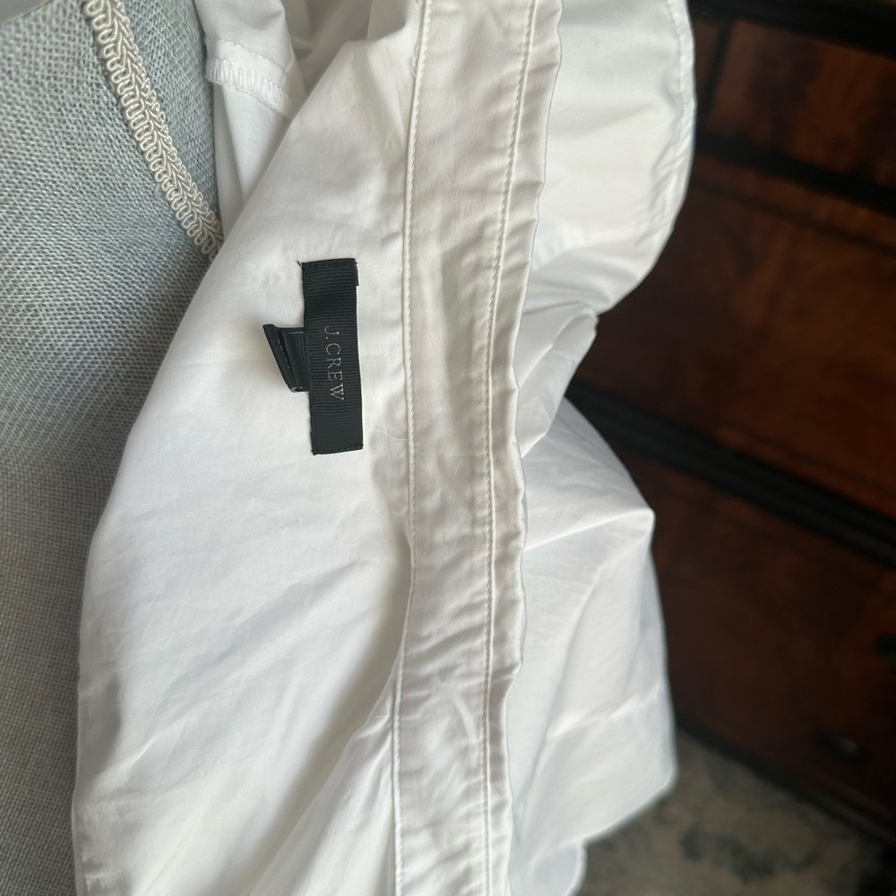 J. CREW Women's White Blouse with Black bow - Picture 4 of 4